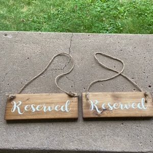 Wedding signs